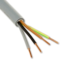 xmvk 4x2,5mm2 eca rol 100 meter grijs