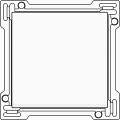 Niko 101-61105 - wipplaat universeel wissel mat wit