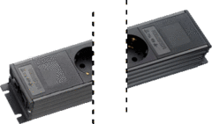 Martin Kaiser 1154/8-2/SW - MK contactdooscombinatie 8-v randaarde stekerbaar in/uit zwart