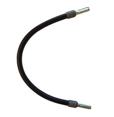 Draadbrug 4mm2 zwart lengte 150mm voorzien van 2 aderhulzen