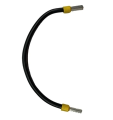 Draadbrug 6mm2 zwart lengte 270mm voorzien van 2 aderhulzen