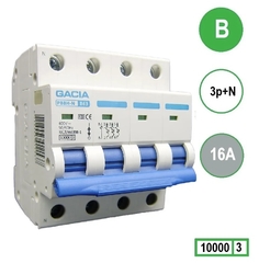 GACIA Europe pb8h-3nb16 - installatie automaat 3p+n b-kar. 16a 10ka