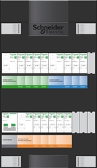 Schneider Electric Resi9 groepenverdeler 10-groeps + fornuisgroep 1-fase