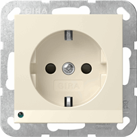 Gira 417001 - wcd randaarde ledlicht + system 55 creme wit