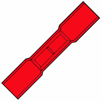 Klemko 135020 - Waterdichte föhnstootverbinder, 0,5-1,5 mm2 doos 50 stuks