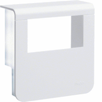Hager SL200809329016 - SL afdekkap voor outlet voor goot 80 mm hoog verkeerswit