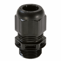 Wiska 563974 - 10066123 - wartel kunststof m25x1,5 doorlaat 9-17mm zwart prijs per stuk