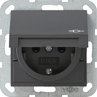 Gira 441428 - wcd randaarde kinderveilig klapdeksel antraciet