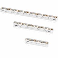 ABB Componenten 2CDL230001R1012 - l1-l2-l3-l1-l2-.... verzamelrail, 3f, 12 mod., var. lengte + eindkappe
