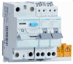 Hager VKS02COMBI - combinatie aardlekschakelaar + 2 automaten 1p+n b16