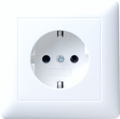 Gira 444027 - wcd randaarde volplaat st55 zwm