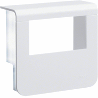 Hager SL200559329016 - SL afdekkap voor outlet voor goot 55 mm hoog verkeerswit