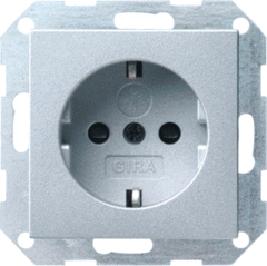 Gira 475526 - WCD randaarde kinder beveiliging SYS55 aluminium