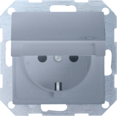 Gira 445426 - WCD randaarde klapdeksel SYS55 aluminium