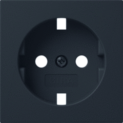 Gira 4920005 - Afdekkapje voor wcd randaarde systeem 55 zwart mat (zonder onderstuk)