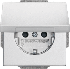 Busch Jaeger 2CKA002018A1487 - wcd randaarde klapdeksel 20euk-83 aluminium zilver future / solo