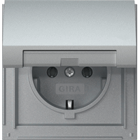 Gira 445465 - wcd randaarde klapdeksel tx 44 aluminium