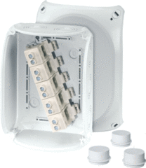 Hensel DK1616G - dk 1616 g - kabeldoos ip66, bm5, 6-16 mm², 5 polig, invoer m25/32/40, grijs