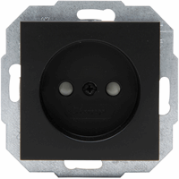 Kopp 948650006 - hk07 - wandcontactdoos 1-voudig zonder randaarde mat-zwart