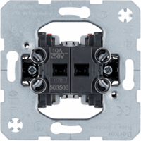Hager 503503 - Serie-impuls drukcontact 2 maakcontacten gescheiden ingang