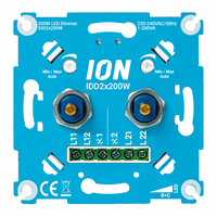 ION INDUSTRIES - 90.200.010 - led duo dimmer 2x0,3-200 watt