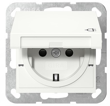 Gira 441403 - wcd randaarde kinderbeveiliging klapdeksel zwg 55