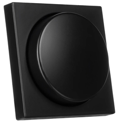 ION INDUSTRIES - 20.300.316 - centraalplaat dimmerknop enkelvoudig v1/j1 mat zwart