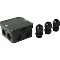 Attema AT2500.01 - kabeldoos ak1-m25 ip65 (+ wartels) zwart