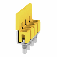 Weidmüller 1054660000 - Cross-connector (terminal), when screwed in, yellow, 41 A, Number of p