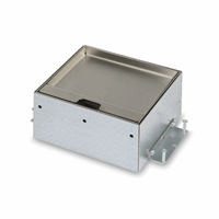 O.C.S. Servicebox® 33.72.166 - Servicebox - 2x 230V randaarde RVS deksel 15mm inleg zonder oplegrand