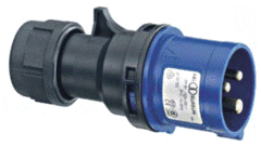 ABL Connectivity S31S20 - cee stekker, ip44, 16a, 3-polig, 230v, 6h, blauw