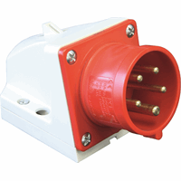ABL Connectivity G51S30 - cee wandapparaatstekker, ip44, 16a, 5-polig, 400v, 6h, rood