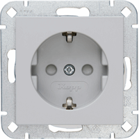 Kopp 940034000 - HK07 - wandcontactdoos 1-voudig randaarde kinderveilig mat grijs