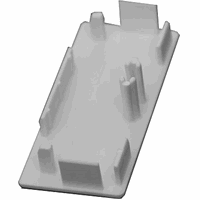 Canalit 955807 - eindstuk 90x60mm wit