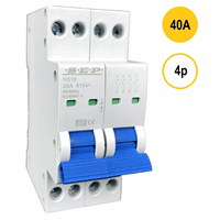 SEP Europe hs18-440 - hoofdschakelaar 40a 2-polig 2 module (36mm)