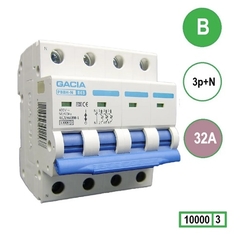 GACIA Europe pb8h-3nb32 - installatie automaat 3p+n b-kar. 32a 10ka