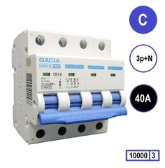 GACIA Europe - pb8h-3nc40 - pb8h-3nc40 installatie automaat 3p+n c-kar. 40a 10ka