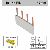 SEP Europe p01004g00 - kam 1-fase 4-polig 17,8mm