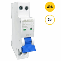 SEP Europe Hs18-240 - hs18 Hoofdschakelaar 2polig 40A 1module
