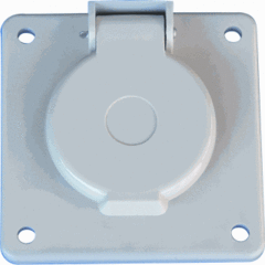 Hateha 10.312.000 - paneelcontactdoos idj7516 grijs 75x75mm