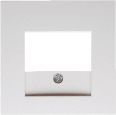 Berker 10338919 - afdekplaat usb / luidspreker polar wit glanzend s1