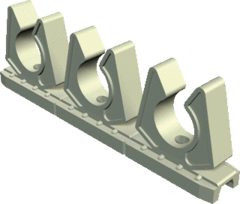 OBO 2259818 - klemmenstrook 3x1 (voor buizen 25mm)