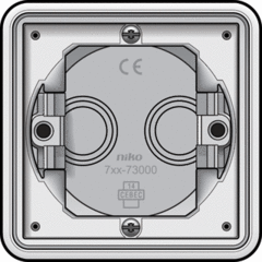 Niko 701-73000 - waterdicht inbouwkader 1-voudig hydro wit