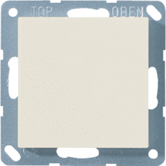 Jung A594-0 - inzetplaat blind + draagring creme wit