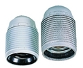 Iso fitting zilver e27 met draadmantel 605305