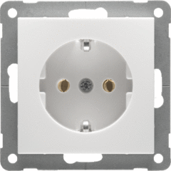 Peha 00318351 - wandcontactdoos 1-voudig randaarde badora levend wit