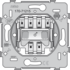 Niko 170-71215 - 2-polige schakelaar basiselement 10a