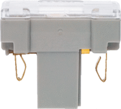 Berker 1675 - glimlamp element + nul-klem (geschikt voor toepassing controleschakelaar)