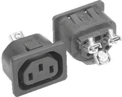 Kaiser Martin 796/15/SW - toestelcontactdoos c13 female 70c si/s zwart