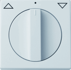 Busch Jaeger 2CKA001710A3172 - inzetplaat + knop jaloezie 1740-84 studio wit future / solo